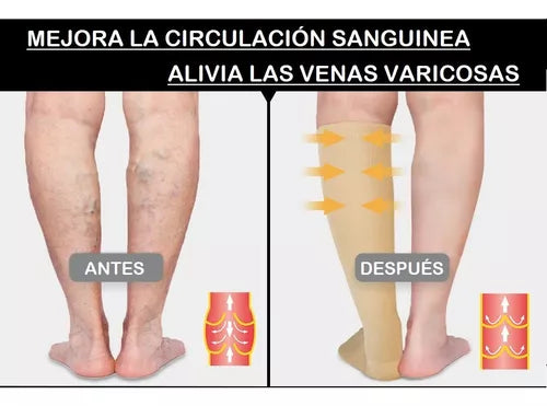 Medias De Compresion Con Cierre Zip Sox